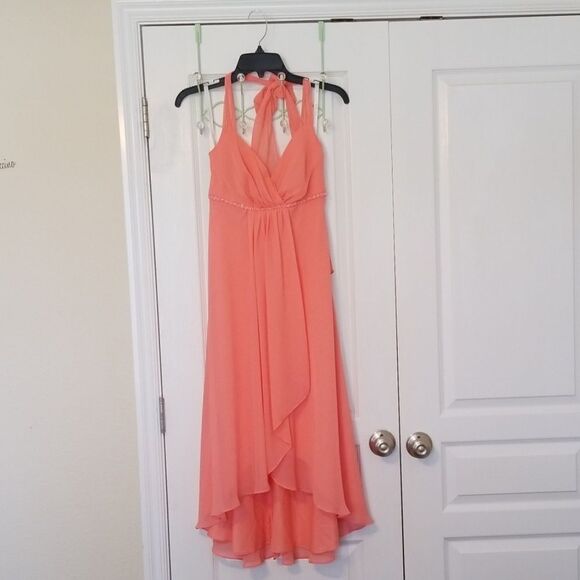 David's Bridal Coral Dress💥Final Price 💥 - Picture 1 of 8